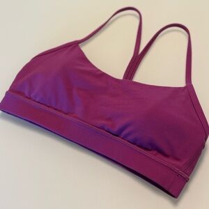 Lululemon Athletics Flow Y Nulu Bra Fuschia Size 6